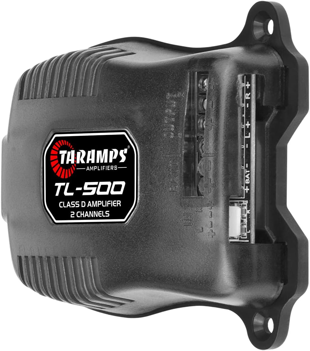 Taramp's TL 500 Amplifier 90 Watts RMS at 2 Ohms, 2x 45 Watts RMS, 2 Channels Class D, Car Audio Amp, Stereo, A.R.T System, Automatic Activation, 8 ~ 16 VDC, Black, Small - Image 4