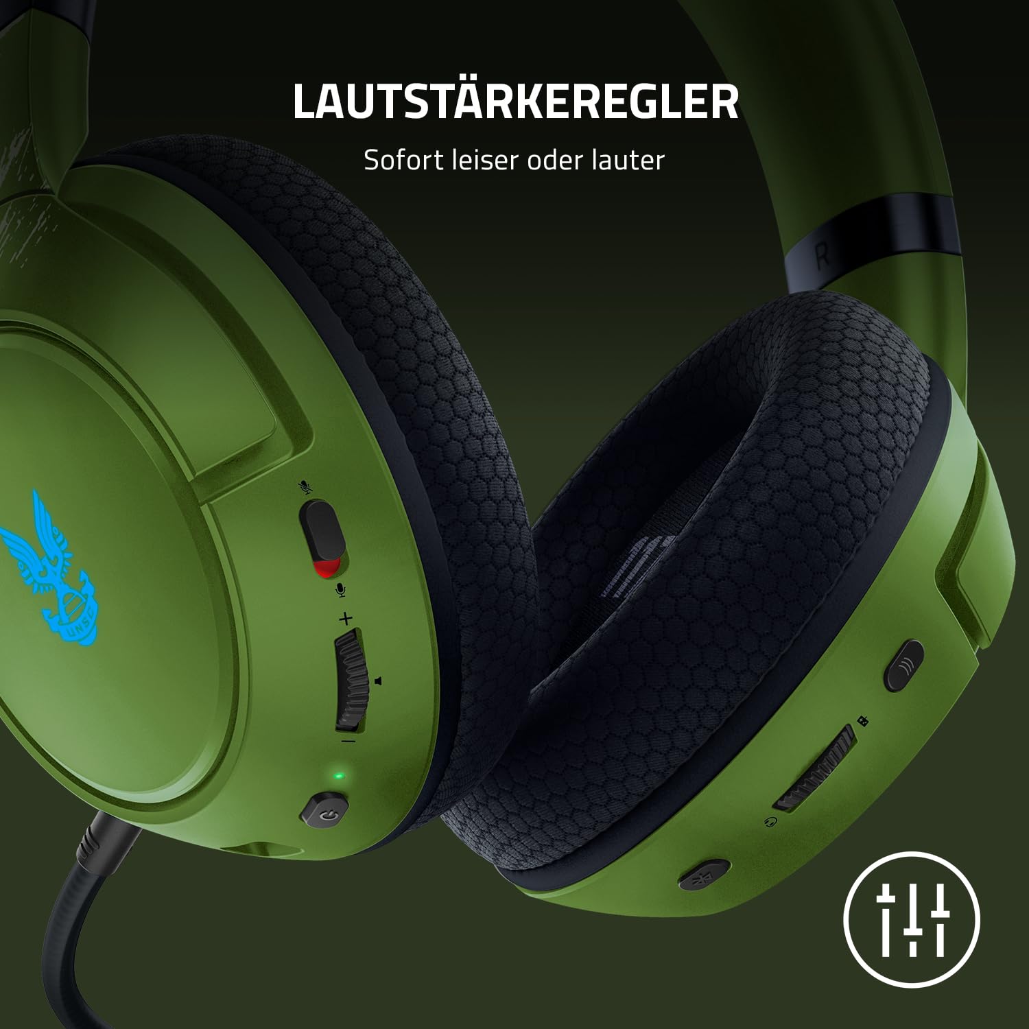 Razer Kaira Pro (Halo Infinite Edition) - Kabellose Gaming Kopfhörer für Xbox Series X / S + Xbox One + PC und Smartphone (Wireless Headset, Bluetooth, 50-mm-Treiber) HALO
