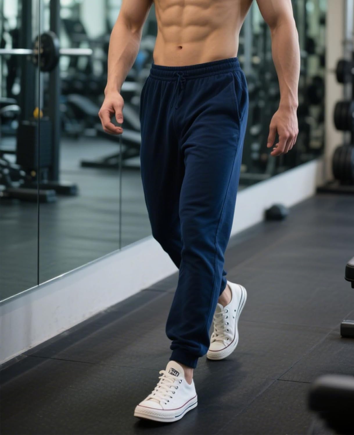 Men's Sweatpants Workout Joggers Gym Pants for Men Casual Lounge Track Pants with Pockets - Image 3