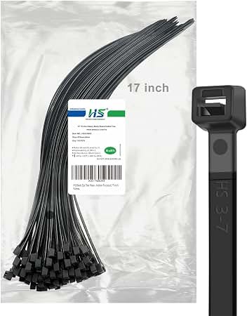 Amazon.com: HS Wide Wire Ties Heavy Duty 17 Inch 100 Pcs 200