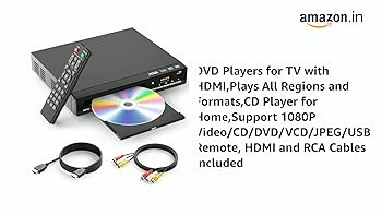TYO DVD CD Happy＆Glorious DVD Players for TV with HDMI,Plays All Regions and Formats,CD