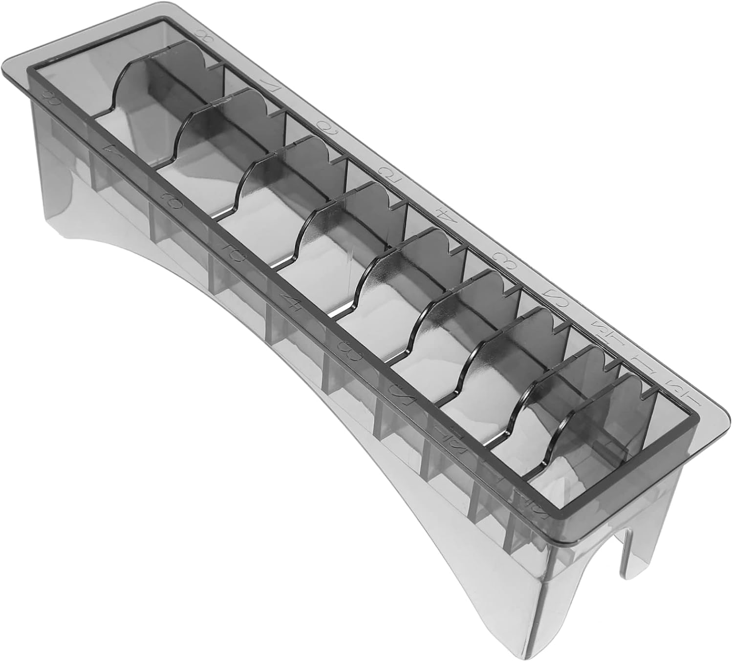 Hair Clipper Guard Holder Case Universal Guide Comb Storage Box for Barber Supplies Plastic Organizer for Clipper Combs Compatible Hair Cutting Tools