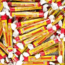 Smarty Stop Long Boys Coconut Caramel Chewy Candy Individually Wrapped 1 Pound Pack of 1