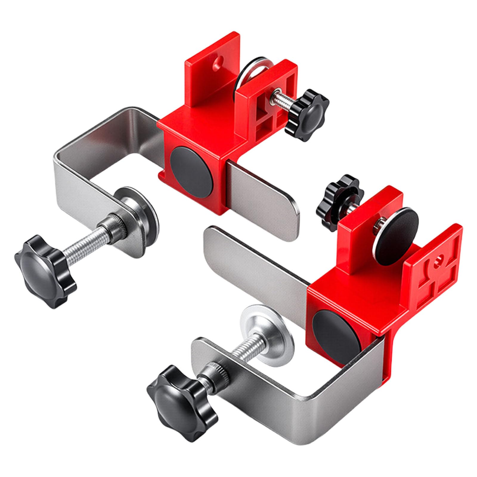 Pince de fixation pour panneau haut de tiroir avec bouton de serrage flexible