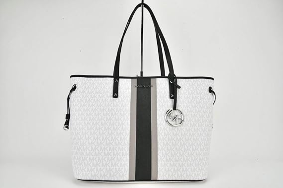 mk white tote