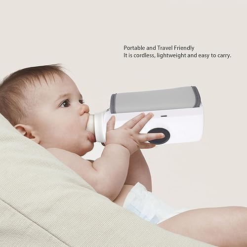 Miniatura 8 de ASHATA Portable Bottle Warmer for Travel, Cordless Fast Heating Warming Milk Heat Keeper for Breastmilk, USB Rechargeable