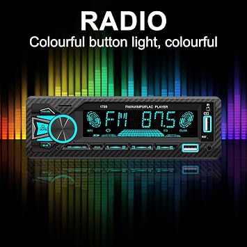 Car Radio, Bluetooth Single DIN Car Stereo Audio, Bluetooth Car Stereo, Car Radio AUX/USB/TF Card Bluetooth Support MP3 Player Car Stereo Player with Remote Control FM Receiver