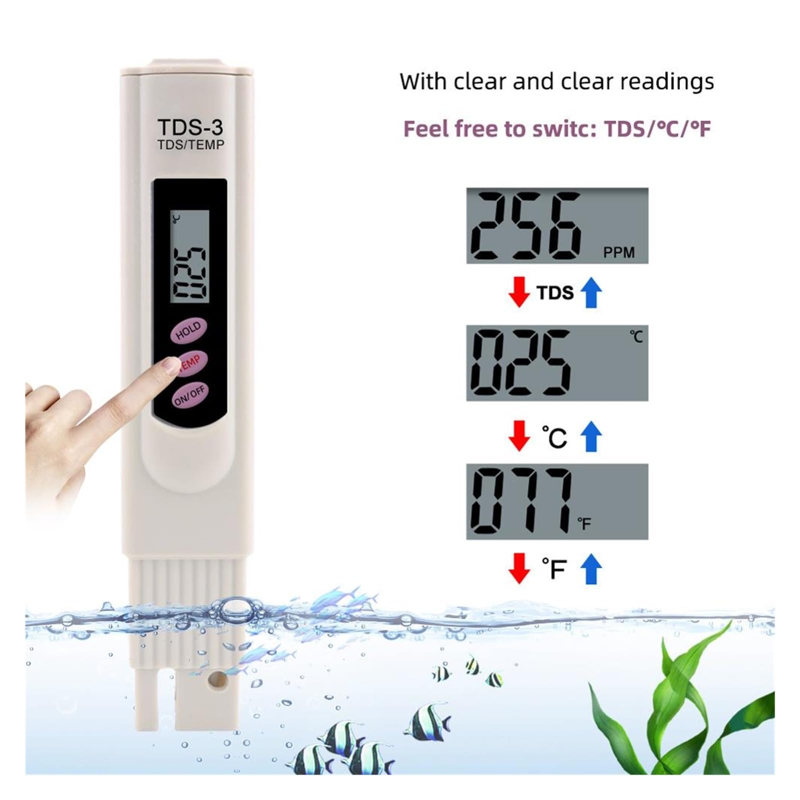 Amazon.co.jp: 水道水水質検査キット ポータブルデジタル TDS メーター
