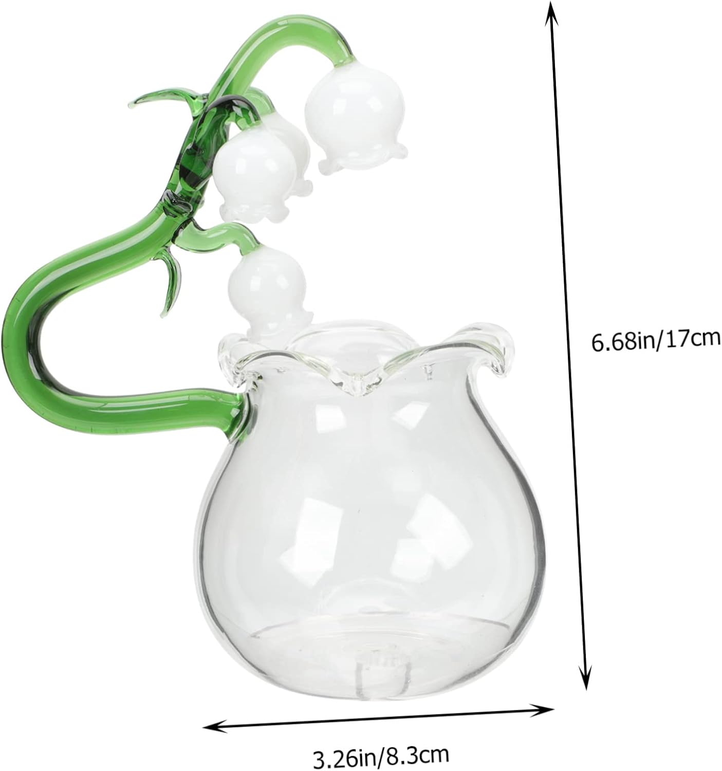 Glamorous Lily of The Valley Cup for Parties Long Stem Wine Glasses Fancy Wine Cups Goblet Glasses Elegant Cocktail Glasses