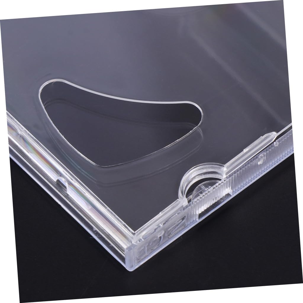 Yardenfun 10 pezzi Custodia CD Doppia Trasparente Rigida Portatile per CD Dvd Supporto Media Video Versatile per Uso Quotidiano e Regali