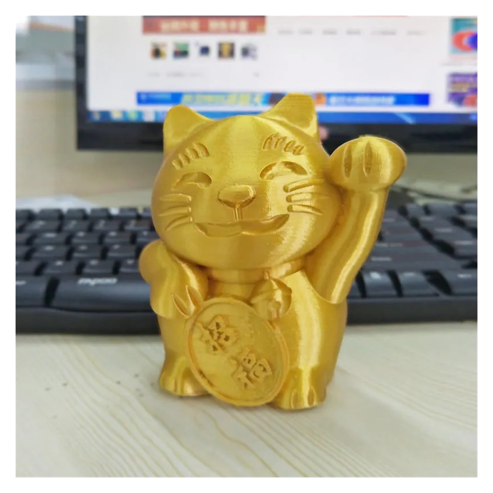Filament PLA pour imprimante 3D, Filamento for Impresora 3D Seda PLA Oro 1.75mm 250g/500g/1kg(GOLD 500G)