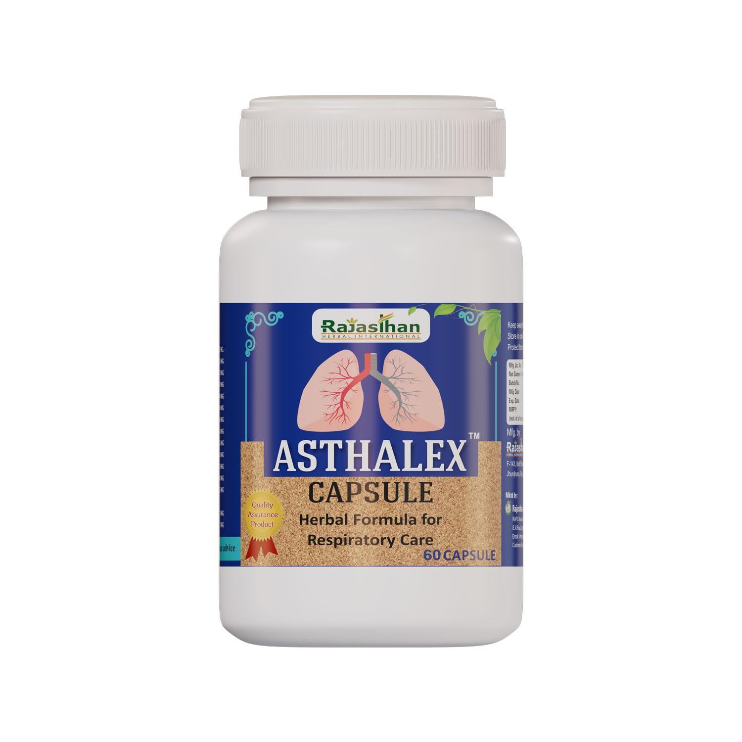 Asthalex Capsule by Rajasthan Aushdhalaya Useful for Respiratory Care Pack 1 (60 Capsule) (B0DB214LYW) Amazon Price History, Amazon Price Tracker