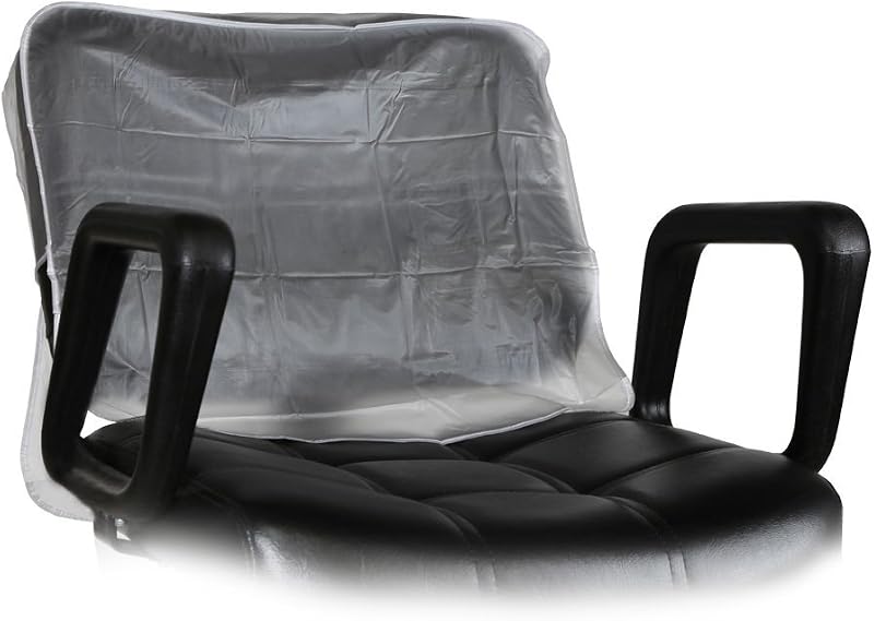 Capa protetora quadrada de vinil para encosto de cadeira de salão Burmax DL PRO C-125X