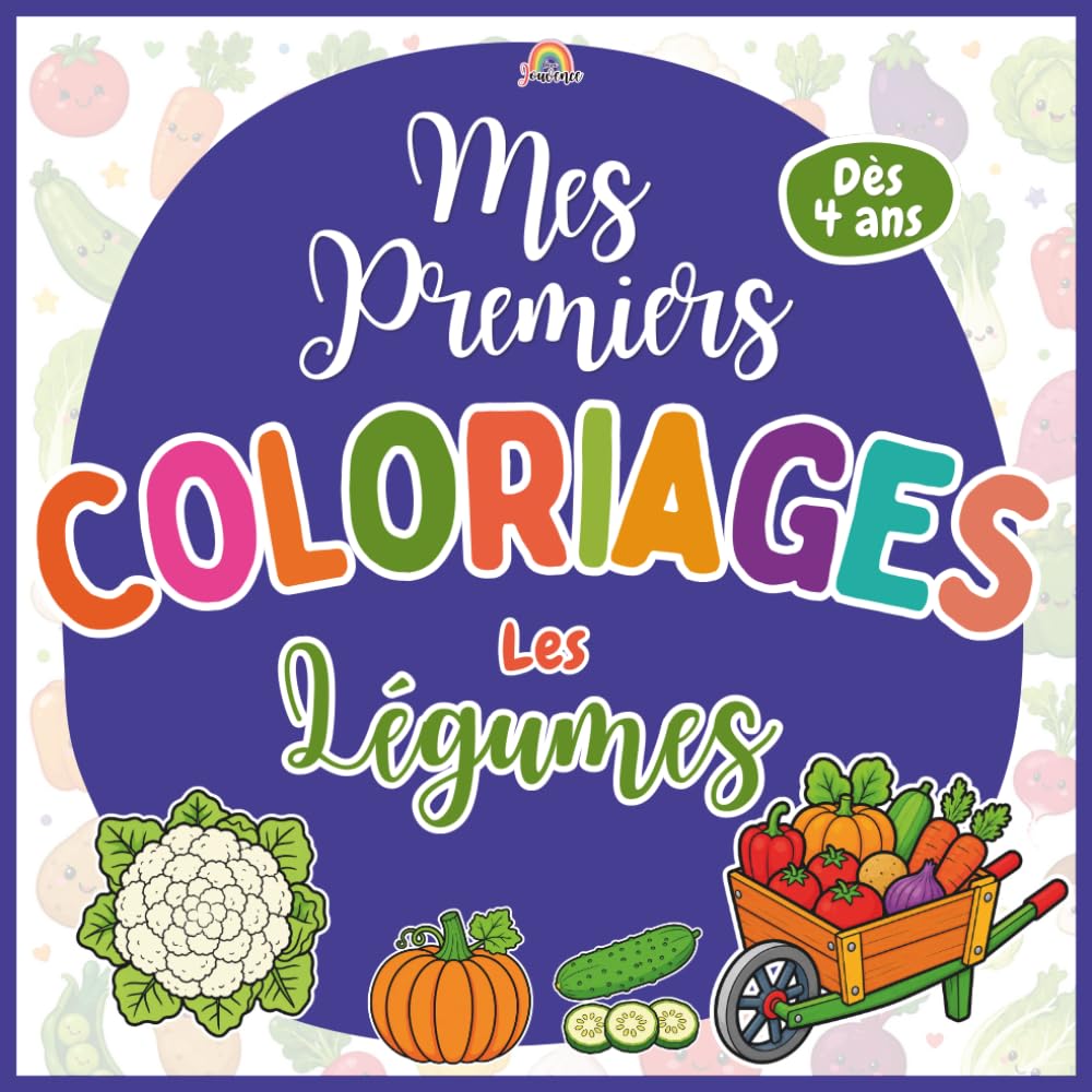 Mes premiers coloriages – Les légumes: Éveil et motricité fine · 40 motifs à colorier · Dès 4 ans