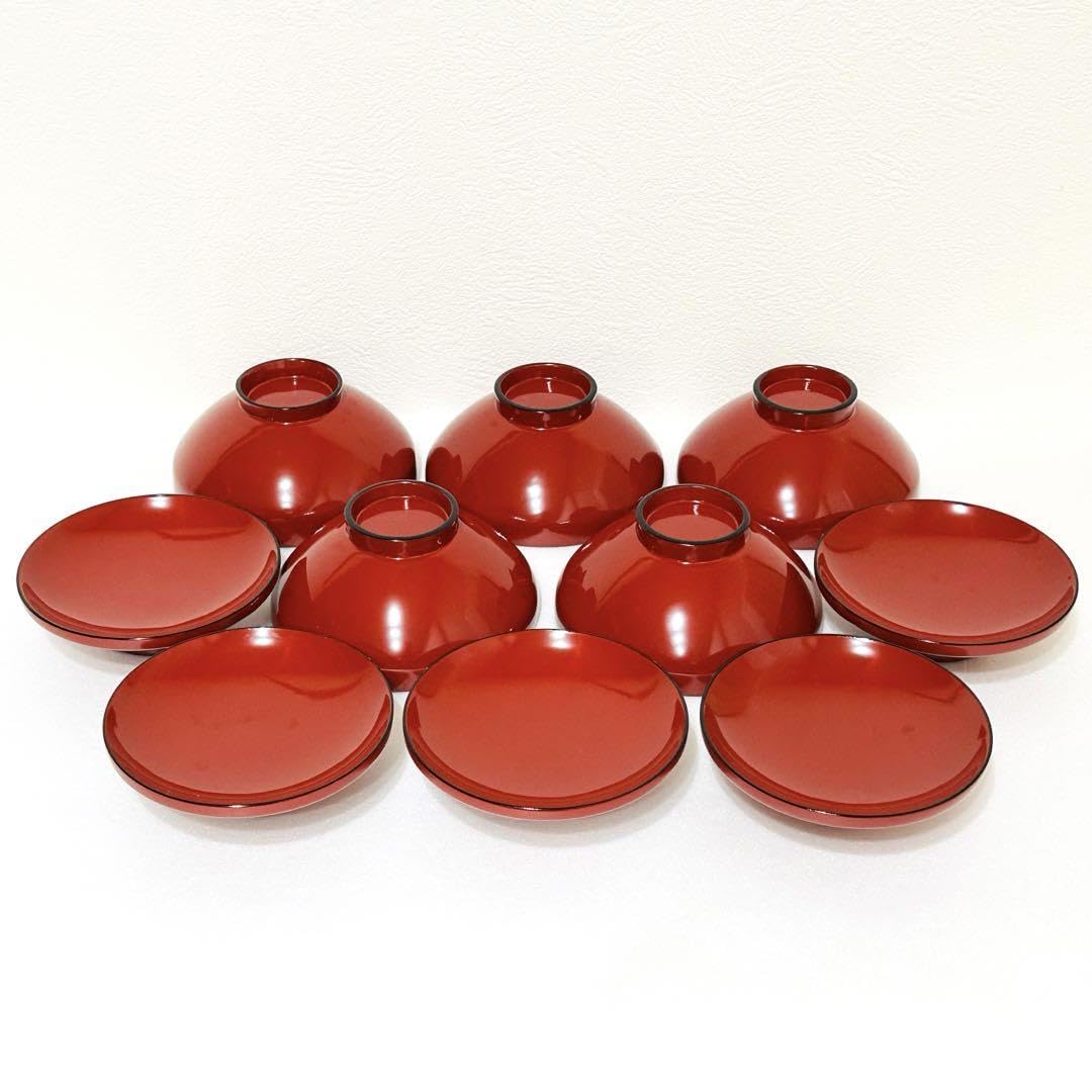 ⭐️ 川連漆器 松蒔絵 天然木漆器 朱内朱 蓋付きお吸物椀揃 5客 美品 ⭐️ Amazon.co.jp: 川連漆器 松蒔絵 天然木漆器 朱内朱 蓋付きお吸物