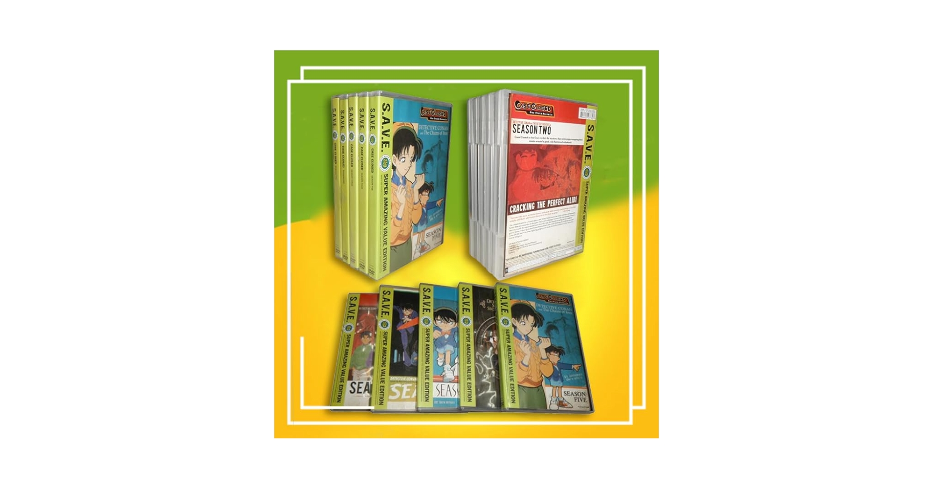 名探偵コナン シーズン1～5 DVDセット  英語 CASE CLOSED BG Buy Case Closed Detective Conan Season 1-5 DVD Box Set