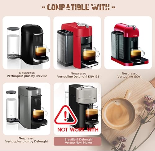 Miniatura 2 de GINSCO Coffee Capsule, Stainless Steel Reusable Vertuo Pods - Refillable Vertuoline Capsules Compatible with Nespresso Vertuoline GCA1, Delonghi