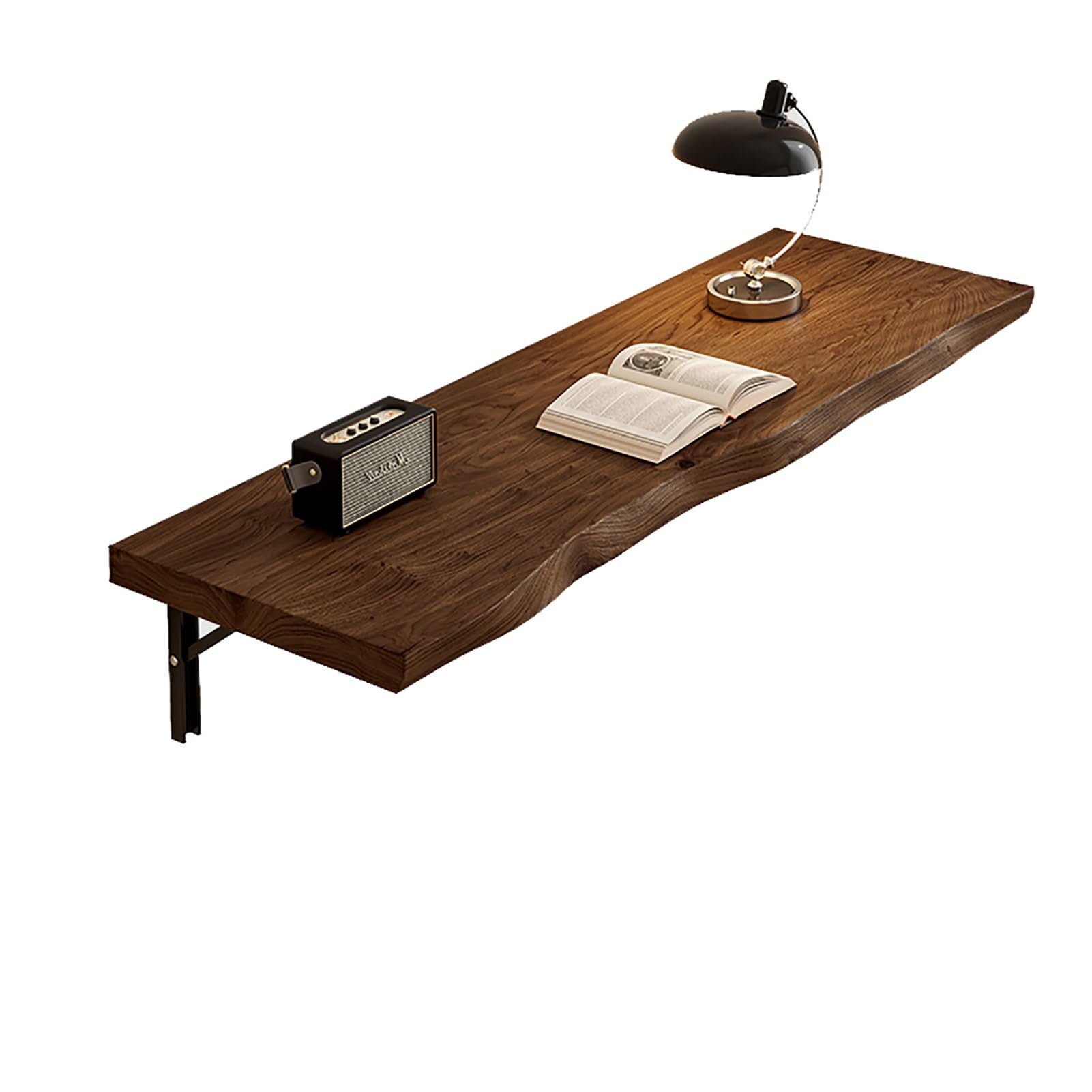 Table à manger pliante murale bois massif pour un studio bien agencé