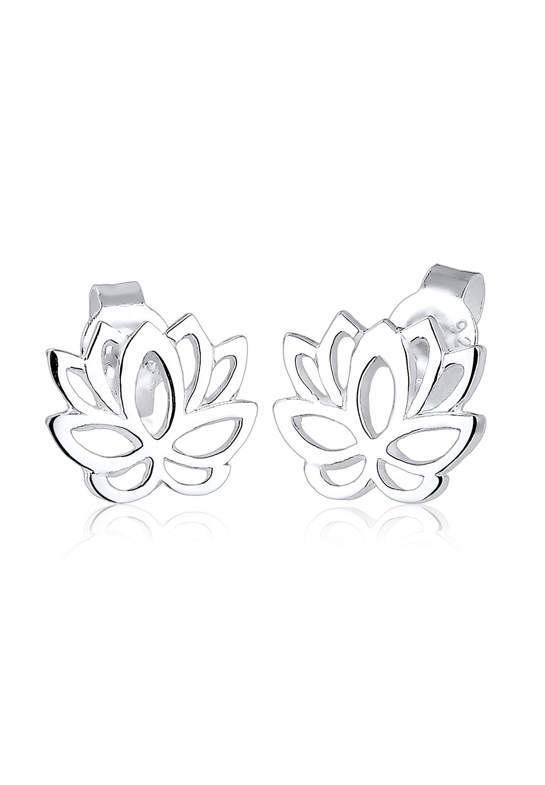 Elli Women's 925 Sterling Silver Xilion Cut Flower Stud Earrings