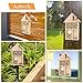 Azbvek Wooden Insect House Hotel for Bee, Butterfly, Ladybirds, Beneficial Insect Habitat, Bug Hotel Garden 11.7