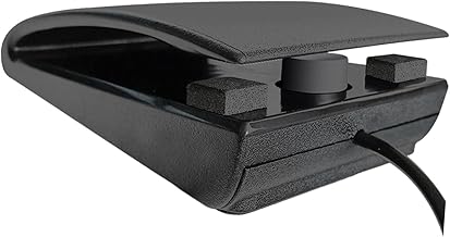 Sustain Pedal Silent Compact Universal Foot Pedal for Musical Instruments Accessories for Keyboard Drums Pianos Training, 6.5mm interface