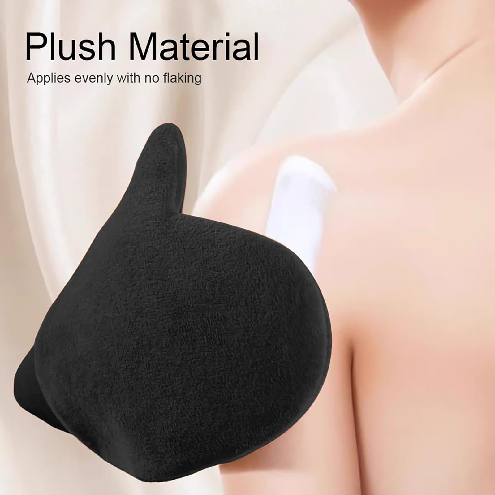 2Pcs Lotion Applicator for Back, Tanning Mitt and Body Brush for Tan Set, Self Tanning Application Kit for Even Coverage, Ideal for Fake Tan Mitt Applications Before Special Events or Regular Skincare 4