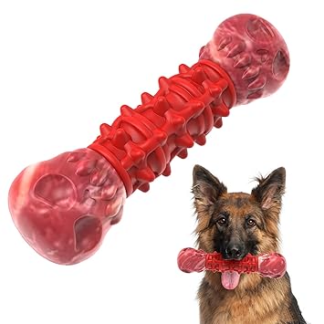 Dog Chew Toys for Aggressive Chewers,AircooL Durable Dog Bone Toys Made of Nylon and Natural Rubber, Milk Flavor, Eliminate Anxiety and Clean Teeth, Suitable for Puppy/Medium and Large Dogs