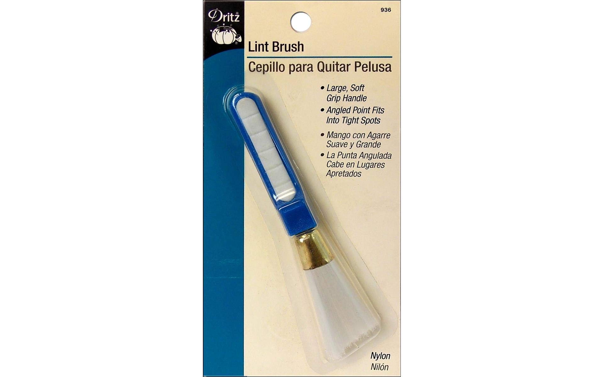 Dritz Lint Brush, Nylon, Blue