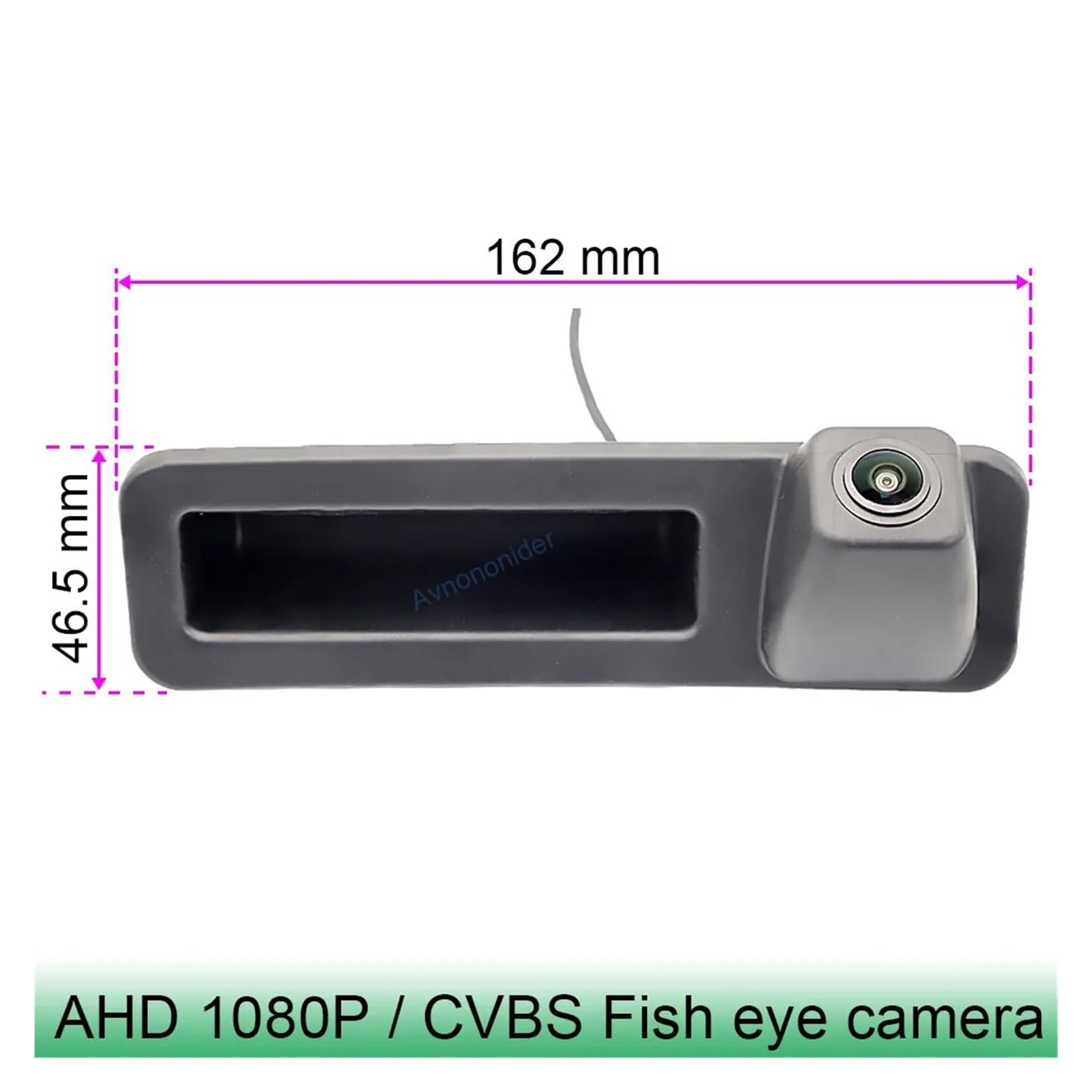 Telecamera Backup Per BMW X3 G20 G21 G28 G38 G01 F44 2 3 5 Serie 2018-2022 Visione Notturna HD Maniglia Per Bagagliaio Backup Parcheggio Telecamera Vista Posteriore Retrocamera(AHD 1080P-CVBS 12 V)