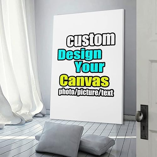 ePrint Crea arte de pared con texto de imagen fotográfica personalizada en lienzo enmarcado, impresiones de lienzo personalizadas para la familia,