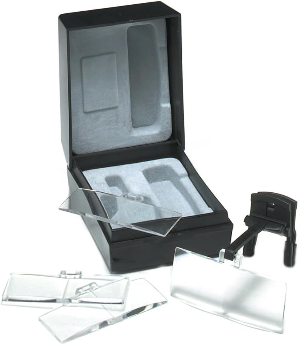 Clip On & Flip Up Magnifying Glasses – Hands-Free Magnifier Eyeglasses - Lightweight Design - Ideal for Jewelry Making, Crafting & Reading