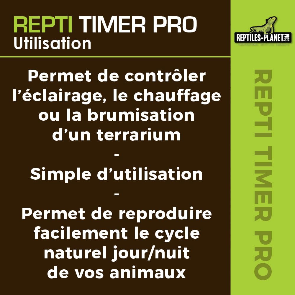 Reptiles-Planet Elektronischer Timer für Repti Timer Pro Terrariennebler, Schwarz, 875862