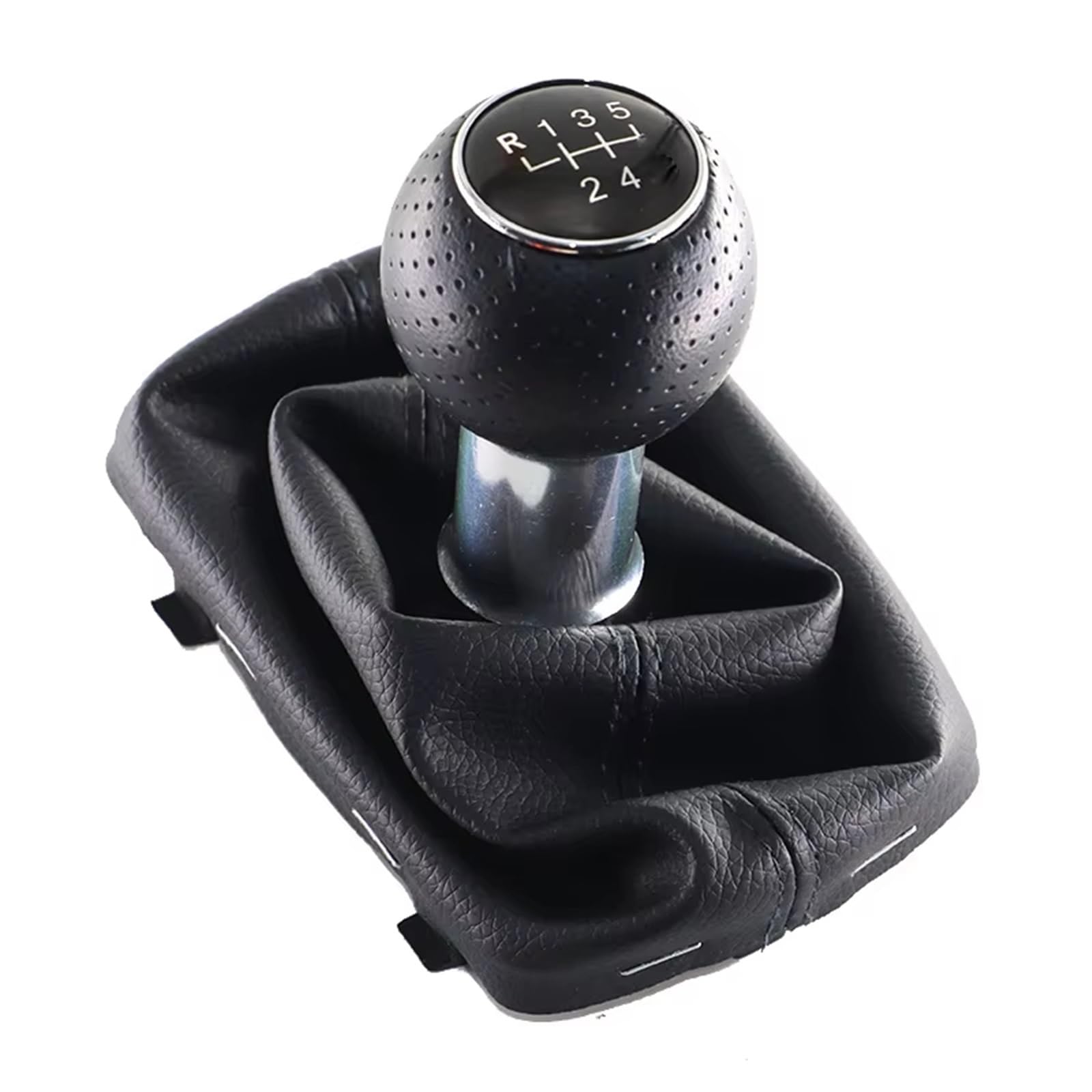 PDURMBUAB Gear Shift Knob Manual for A3 /S3 8L Black 5 Speed Gear Shift Stick Lever Knob Gaiter Gaitor Boot Cover 12MM