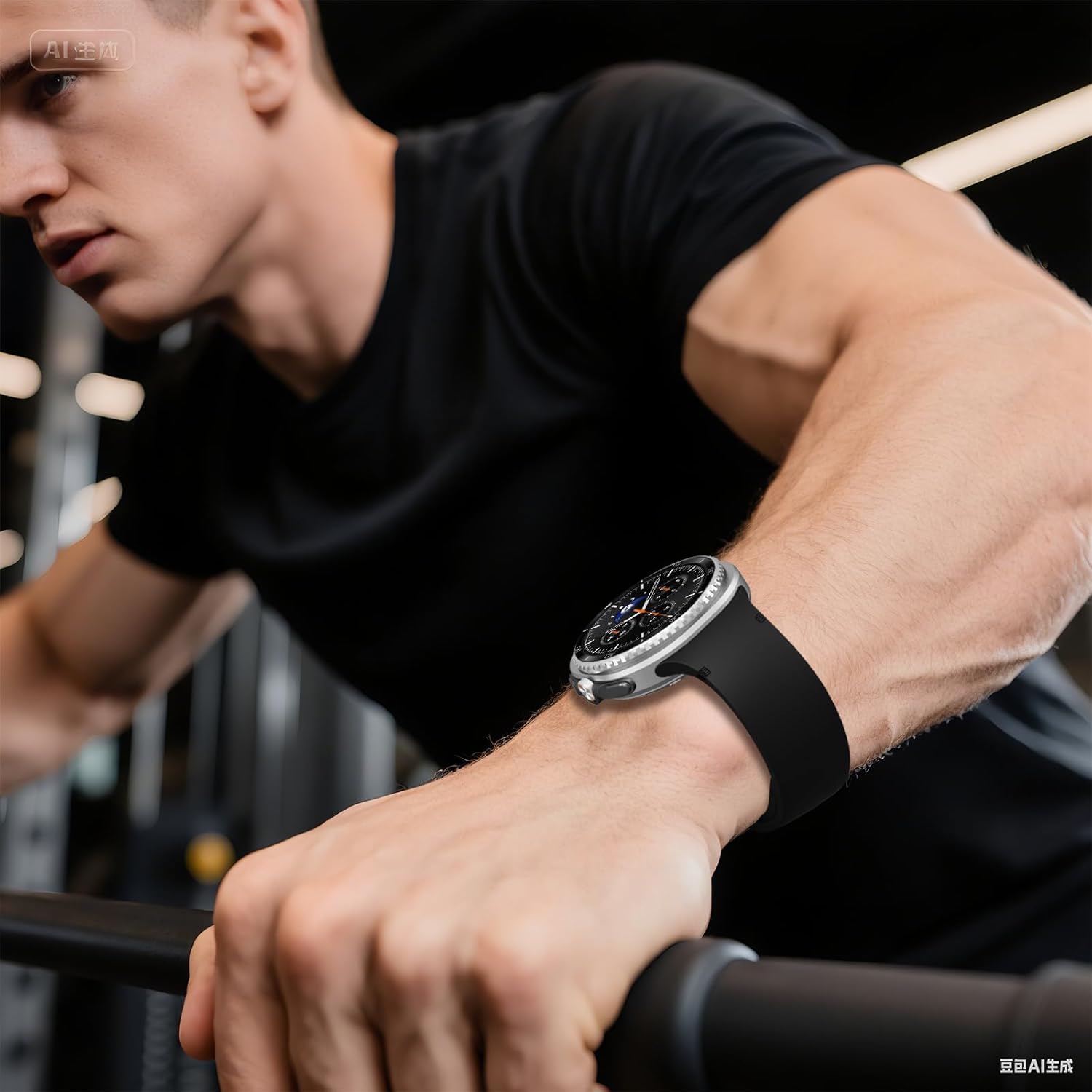 Sport Bands Compatible for Samsung Galaxy Watch 8 44mm 40mm/Galaxy Watch 8 Classic 46mm,Soft Strap Silicone Replacement No Gap Wristband Men Women - Image 6