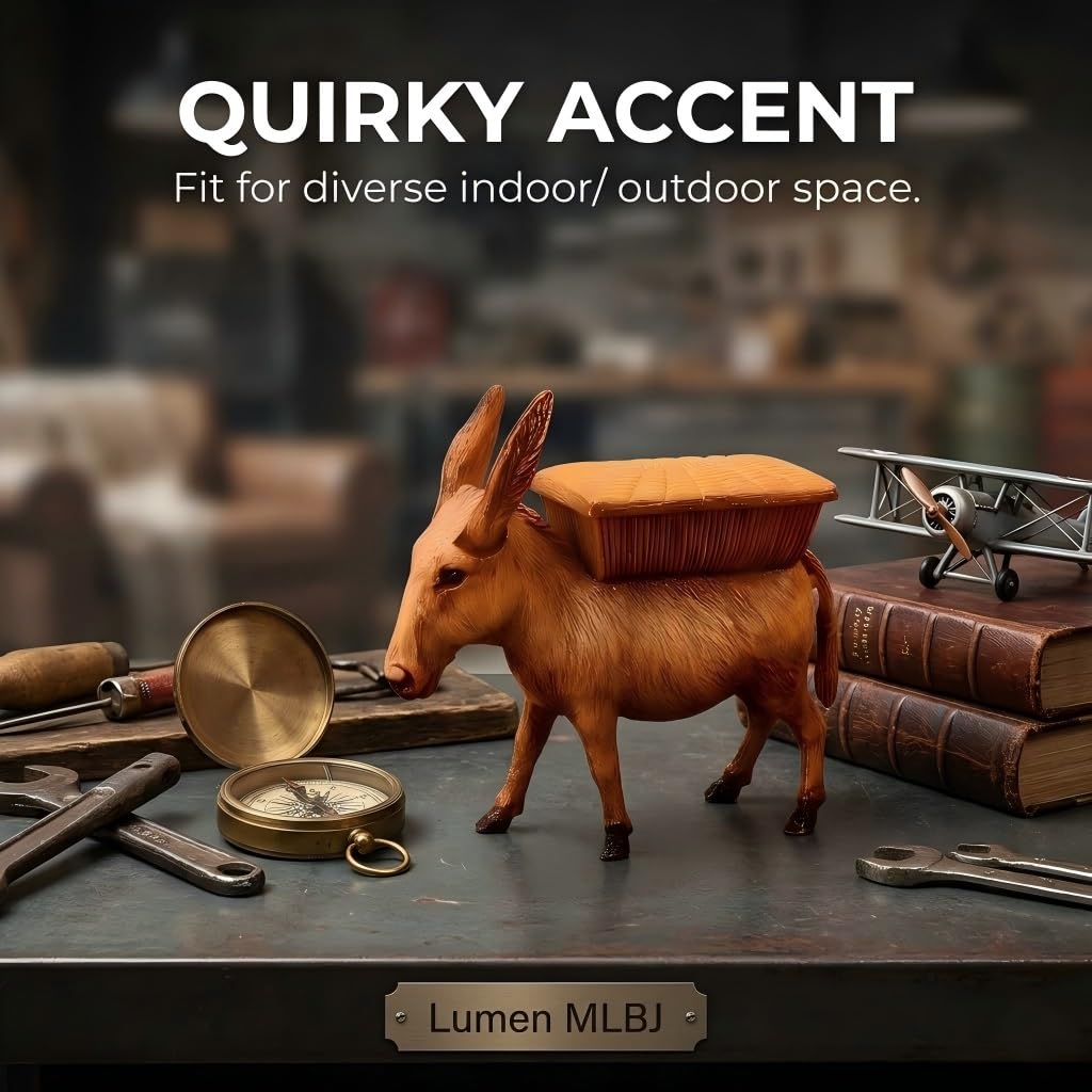 Vintage Donkey Cigarette Dispenser, Funny Retro Pop Up Case, Quirky Tabletop Smoking Holder & Novelty Gifts for Smokers, Unique Automatic Decor for Office & Home