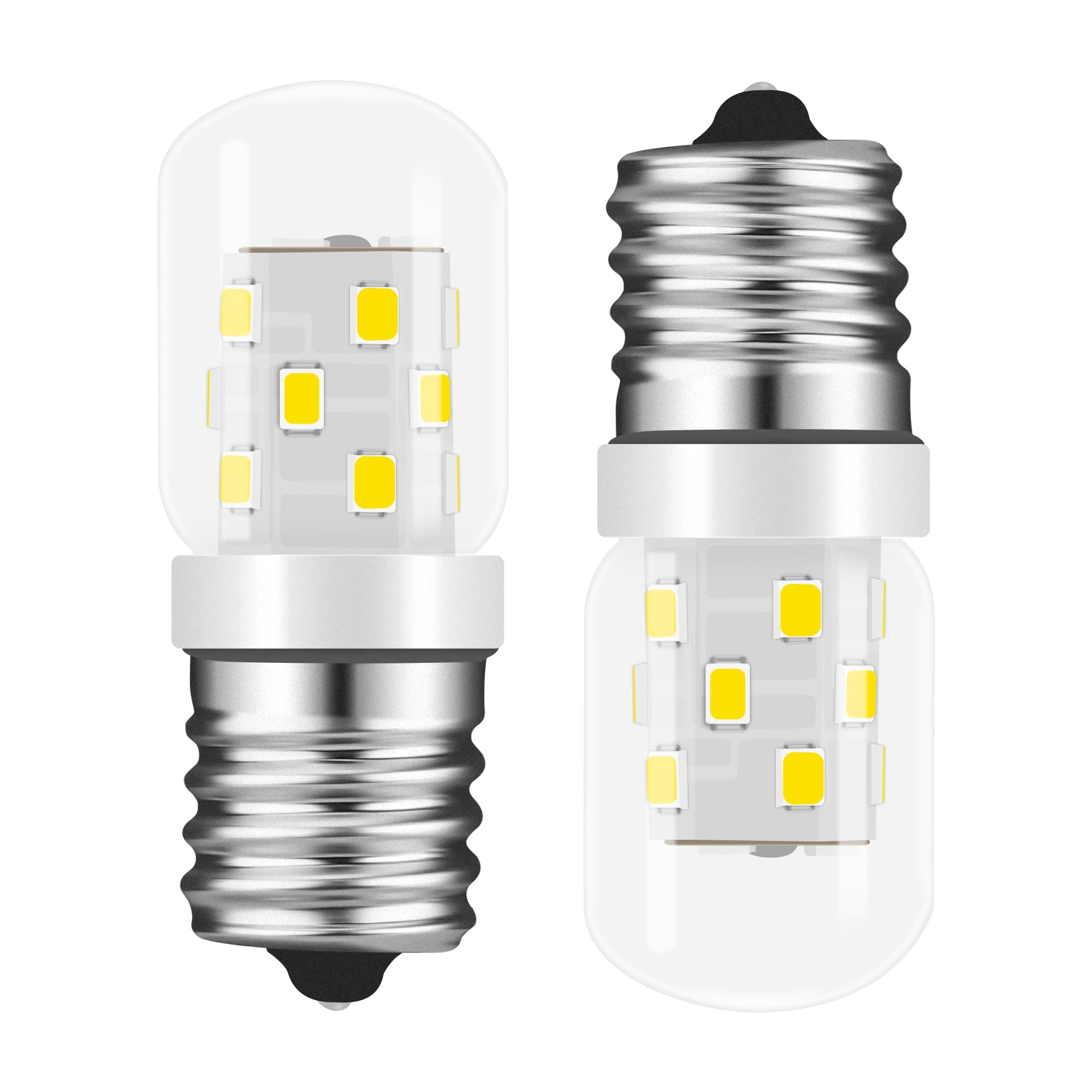 LED 8206232A Mikrowellen-Glühbirne (2er-Pack) E17 LED-Glühbirnen Ersatz 8206232A Whrilpool Mikrowelle 40 W Glühbirne – 360 lm Tageslichtweiß 6000 K für Kühlschrank, Herd Dunstabzugshaube