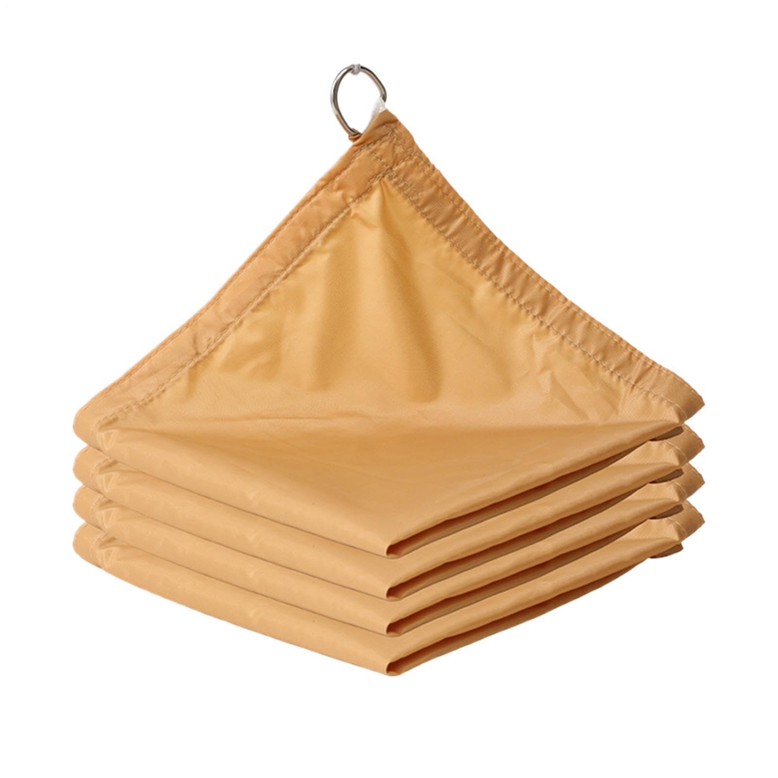 Tela de sombra para patio impermeable y portátil con cuerdas para el jardín