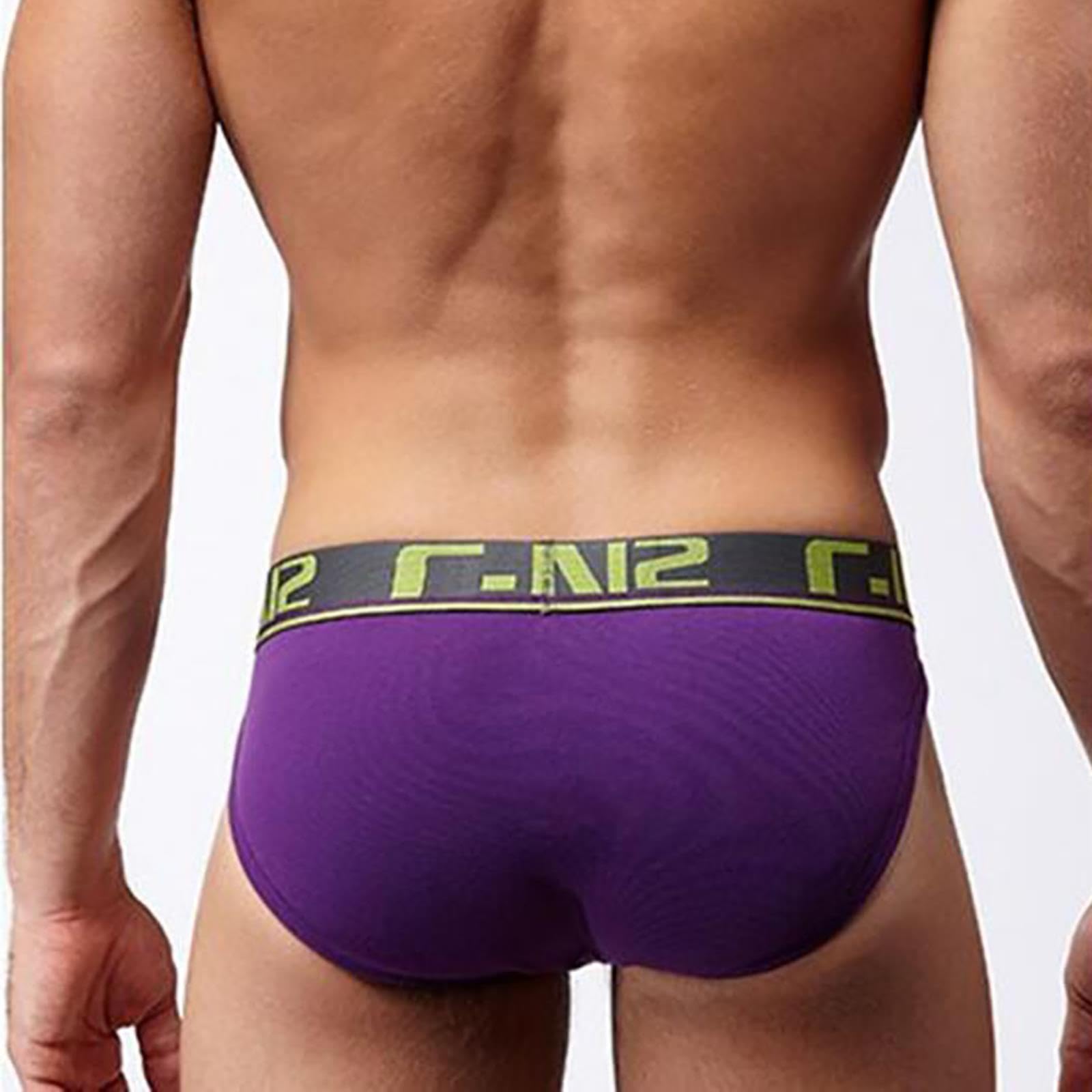 Intimo da Uomo in Cotone a Vita Bassa Slip Sexy alla Moda Comodi Boxer antibatterici assorbenti del Sudore
