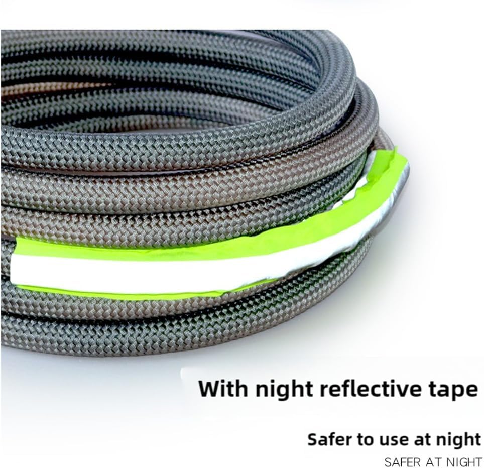 Kinetic Recovery Tow Rope 1" x 16ft Tow Straps Heavy Duty (22,000lbs) with 2 Ring Shackles,Off Road Recovery Kit for Truck Heavy Duty,Nylon Kinetic Tow Rope for 4WD Pickup Truck SUV ATV UTV (5m10t)