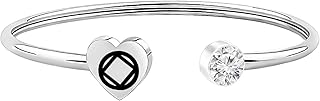 AA NA Cuff Bracelet Narcotics Anonymous Jewelry Alcoholics Anonymous Gifts for Sober Sobriety
