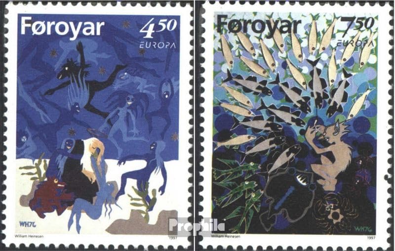 Prophila Collection Danimarca - Isole Færøer 317-318 (completo) Lettera di primo giorno FDC 1997 Saggi & leggende (francobolli per collezionisti) fiabe/miti/saghe