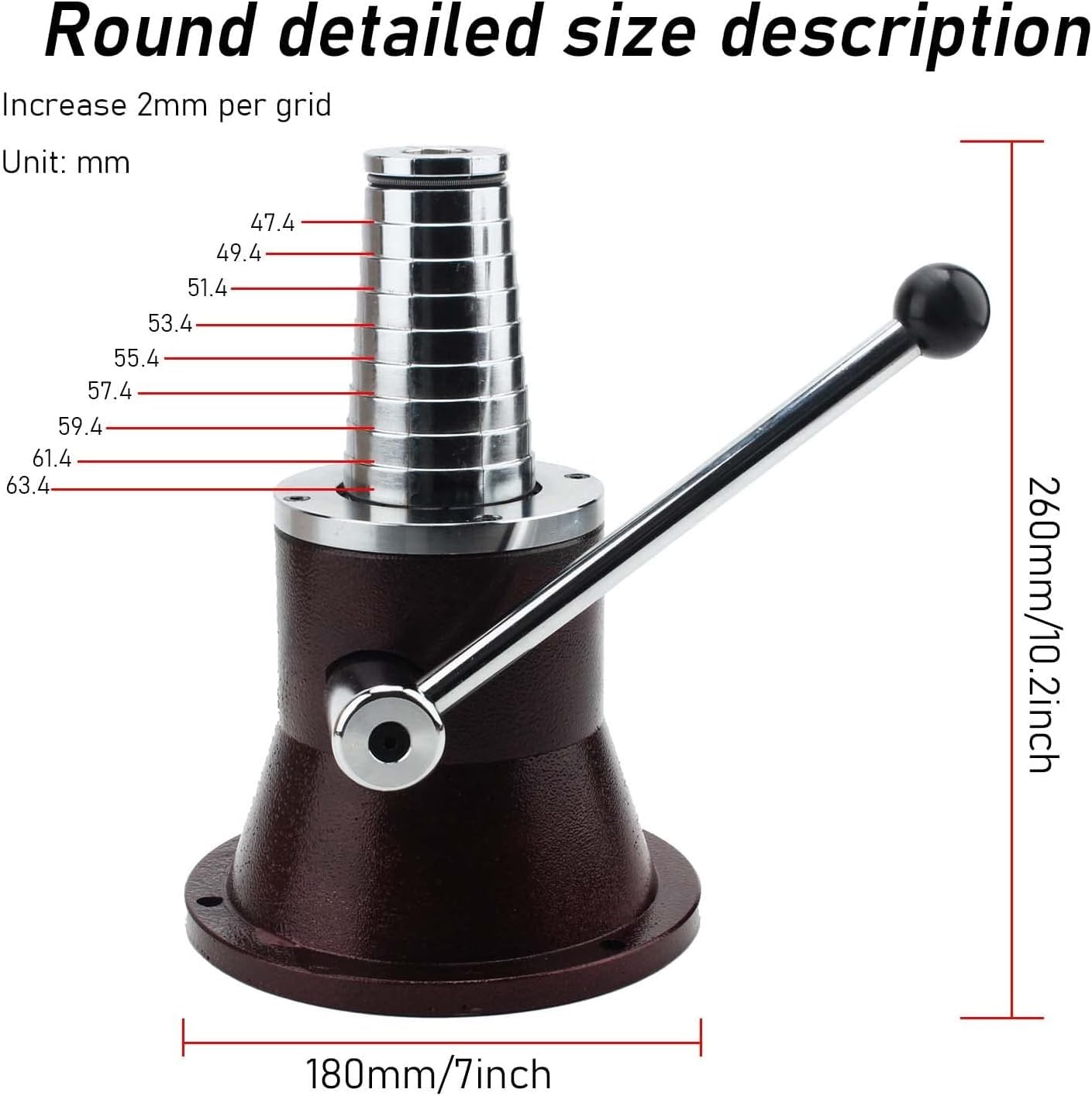 Bangle Stretcher, maszyna do rozszerzania bransoletek, okrągły/owalny ekspander do produkcji biżuterii, narzędzie do powiększania bransoletek i bransoletek