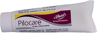 Homeopathic Pilocare Ointment - Natural Relief Cream for Piles, Fissures & Associated Pains - 25gms (Pack of 1)