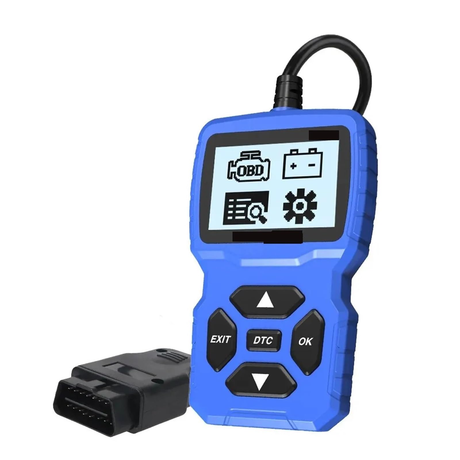 Skaner OBD2 Narzędzie diagnostyczne samochodu Sprawdź system silnika Tester akumulatora Czytnik kodów wielojęzycznych Odczyt informacji o pojeździe,Przyjazny dla użytkownika
