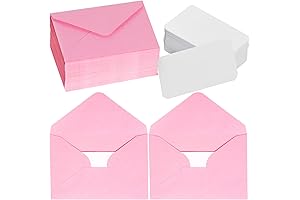 Valentines Day Pink Mini Envelopes for Love Notes, Gift Cards, Wedding Invitations