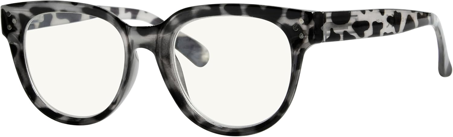 Eyekepper Blue Light Filter Multifocus Progressive Computer Readers Women - Oversize Noline Trifocal Reading Glasses