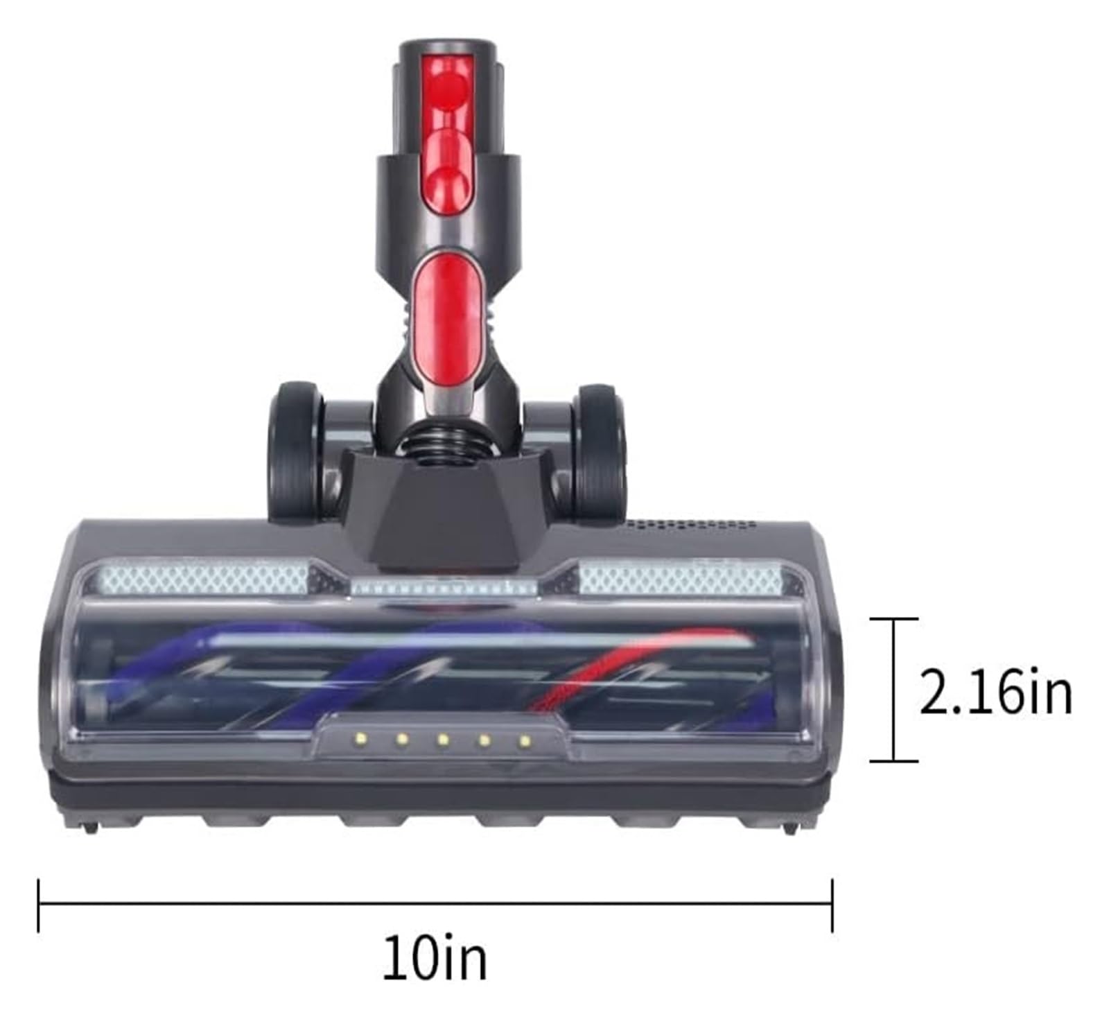 Cabezal Limpiador de Cepillo de Rodillo de cerdas Turbo de Repuesto | Compatible con aspiradoras Dyson V7 V8 V10 V11 V15 SV10 SV12 SV14.