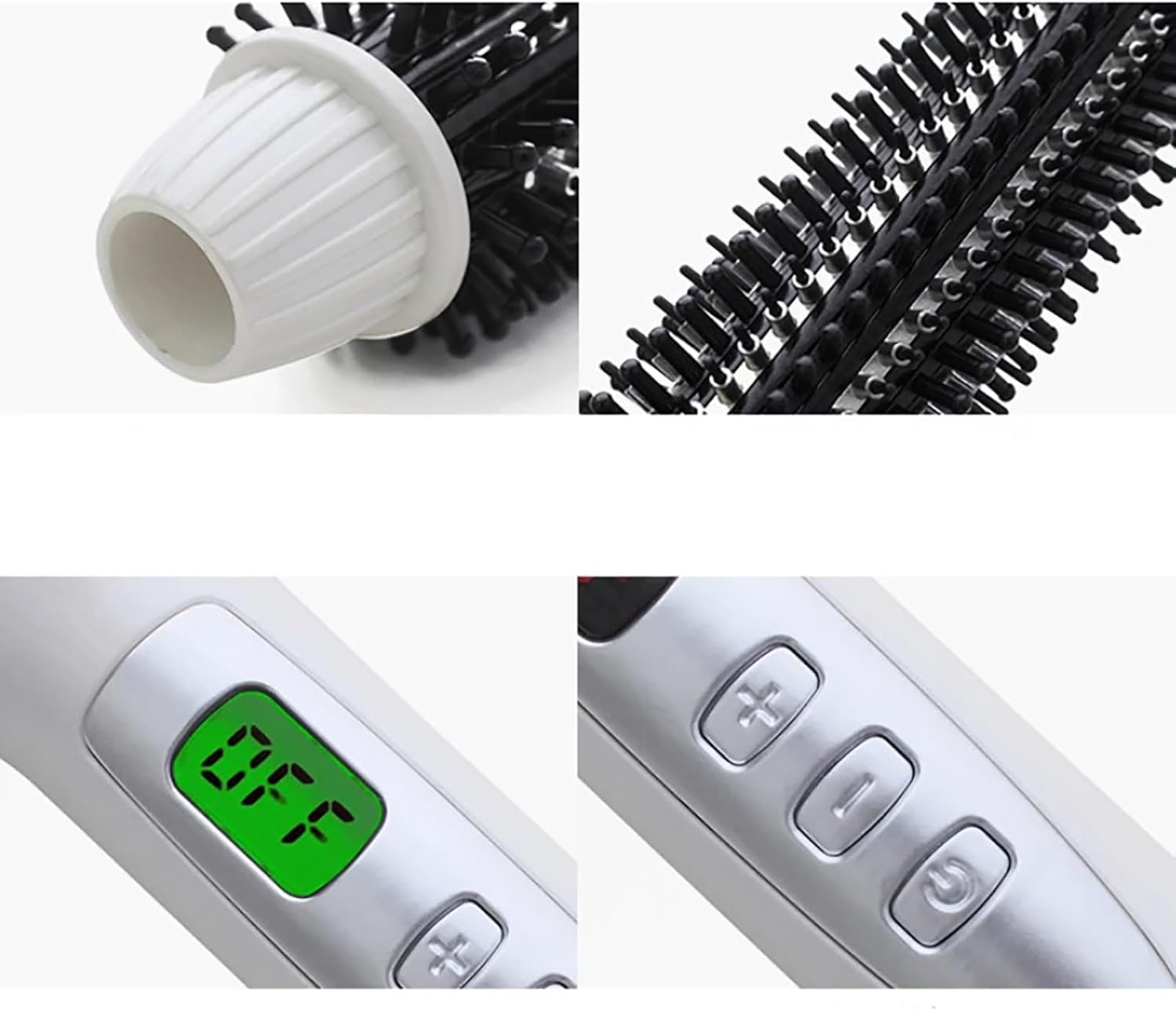 GeRRiT Professional Hair Curler Curling Iron Tourmaline Ceramic Hot Brush, Hair Curling Brush Long Barrel Tourmaline Ceramic, Dual Voltage Curling Brush Iron