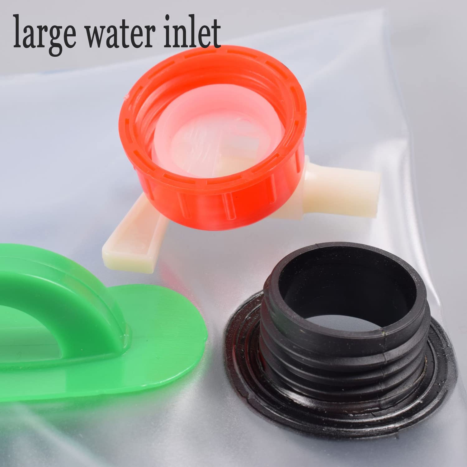 Faltbare Wasserkanister BPA Frei, Camping Wasserbehälter mit Hahn, Lebensmittelecht Wassertank mit Griff, Trinkwasserkanister für Reise Auto Outdoor, 2 Stück