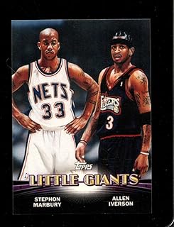 2000-01 TOPPS COMBOS 1#TC2 STEPHON MARBURY/ALLEN IVERSON NMMT